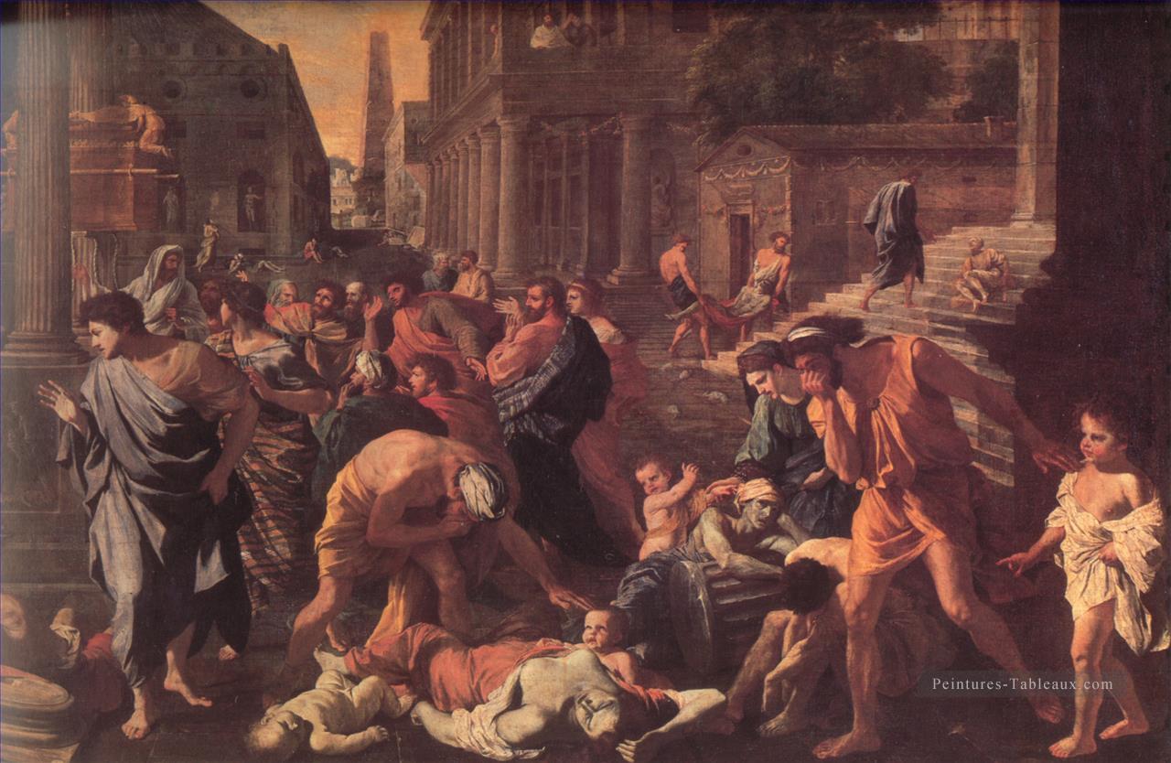 La Peste d’Ashdod classique peintre Nicolas Poussin Peintures à l'huile